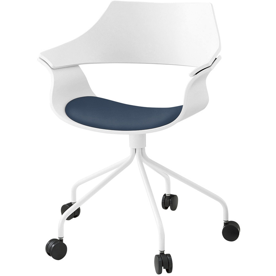 KDA-130DK1-W9N2 DAチェア キャスタータイプ 背パッドなし 塗装タイプ<配送時組立サービス付> イトーキ ホワイト 高さ810mm幅650mm奥行610mm  KDA-130DK1-W9N2 53,988円