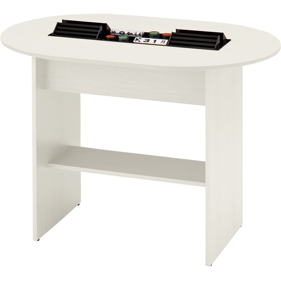 VLC-01F-61 LCシリーズ 長円形ライティングテーブル<配送時組立サービス付> イトーキ アッシュドパインL色 高さ998mm幅1350mm奥行900mm  VLC-01F-61