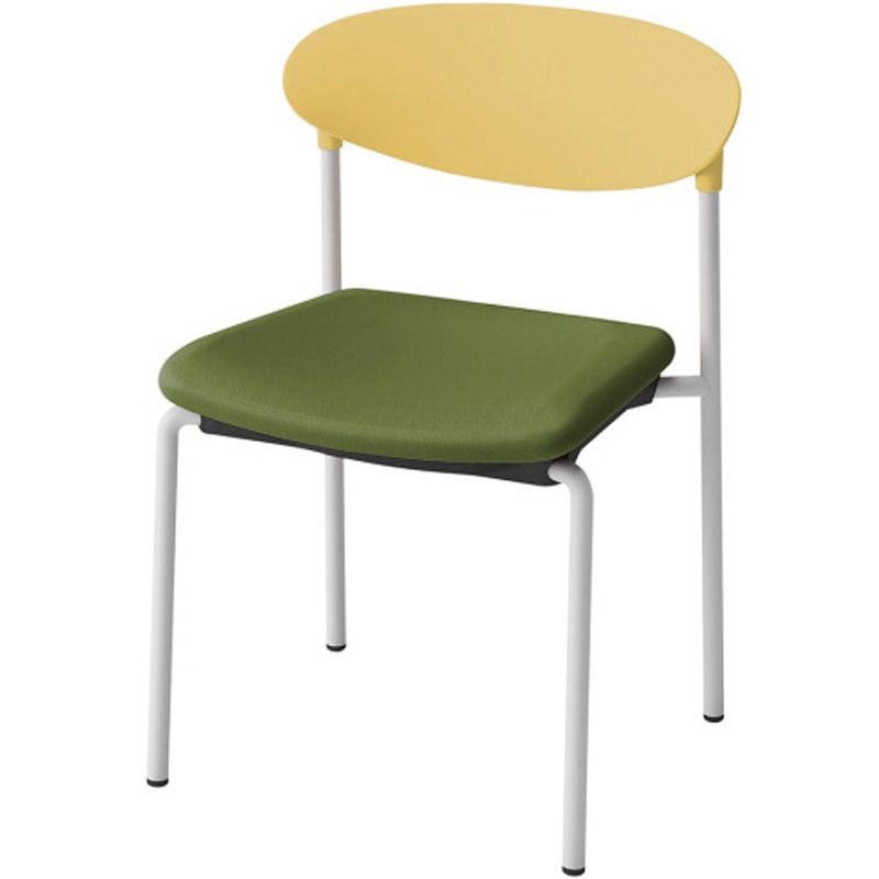 KLK-630C-U5Q2 LK-6チェア 肘なし 4本脚<配送時組立サービス付> イトーキ スタッキング3脚 高さ730mm幅540mm奥行509mm