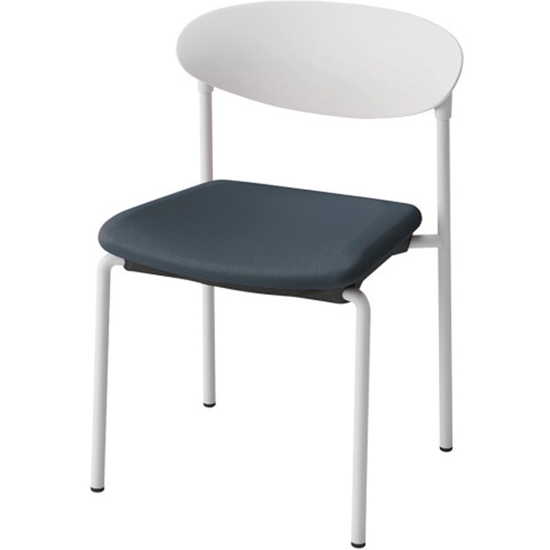 KLK-630C-W9B4 LK-6チェア 肘なし 4本脚<配送時組立サービス付> イトーキ スタッキング3脚 高さ730mm幅540mm奥行509mm