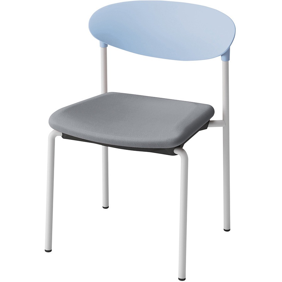 KLK-630DL-S4C4 LK-6チェア 肘なし 4本脚<配送時組立サービス付> イトーキ スタッキング3脚 高さ730mm幅540mm奥行509mm