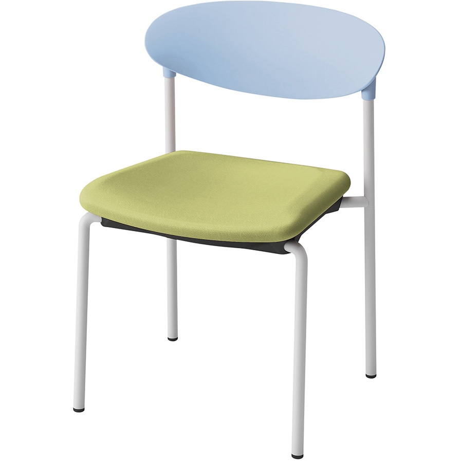 KLK-630DL-S4L8 LK-6チェア 肘なし 4本脚<配送時組立サービス付> イトーキ スタッキング3脚 高さ730mm幅540mm奥行509mm