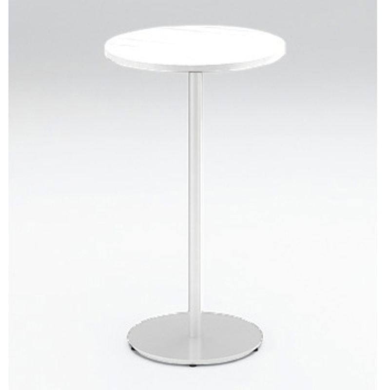 LPF-060HT-W9W9 PiOシリーズ ハイテーブル 円形<配送時組立サービス付> イトーキ メラミン化粧板 ホワイト色 高さ1000mm幅600mm奥行600mm  LPF-060HT-W9W9 38,987円