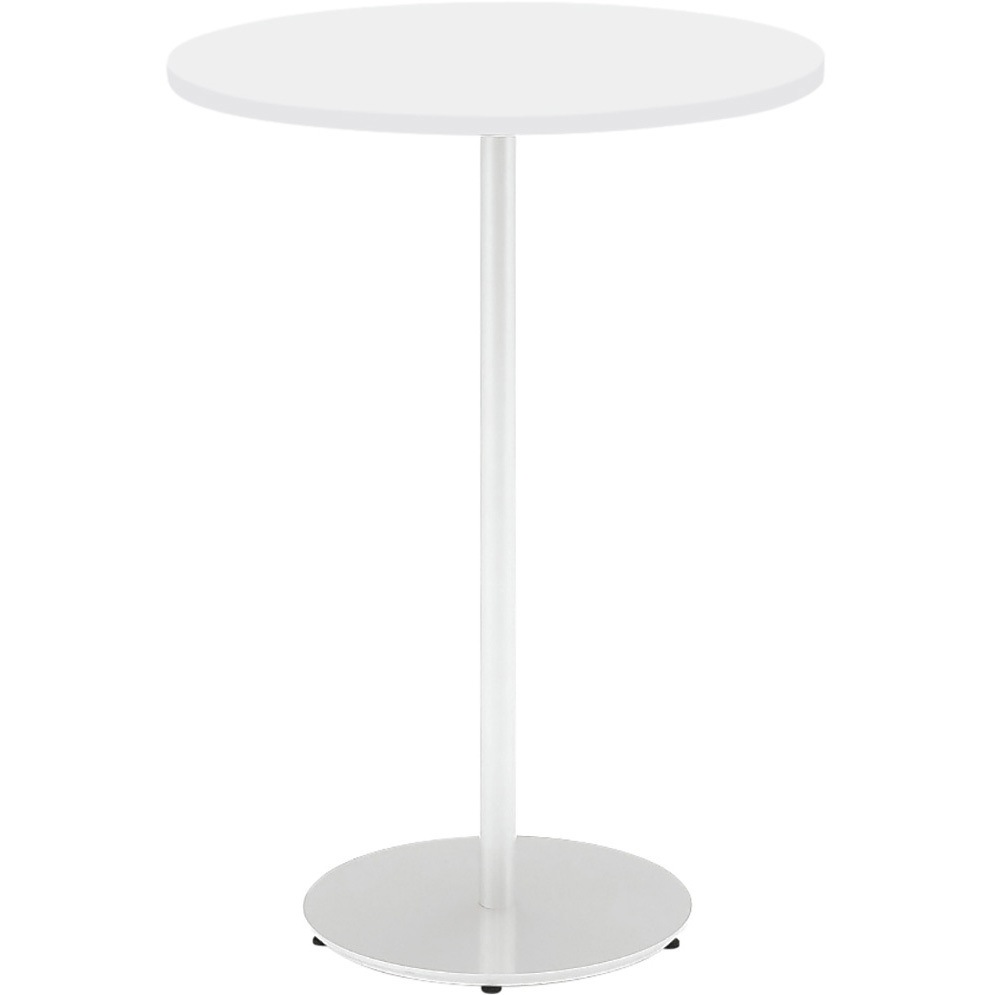 LPF-075HT-W9W9 PiOシリーズ ハイテーブル 円形<配送時組立サービス付> イトーキ メラミン化粧板 ホワイト色 高さ1000mm幅750mm奥行750mm  LPF-075HT-W9W9