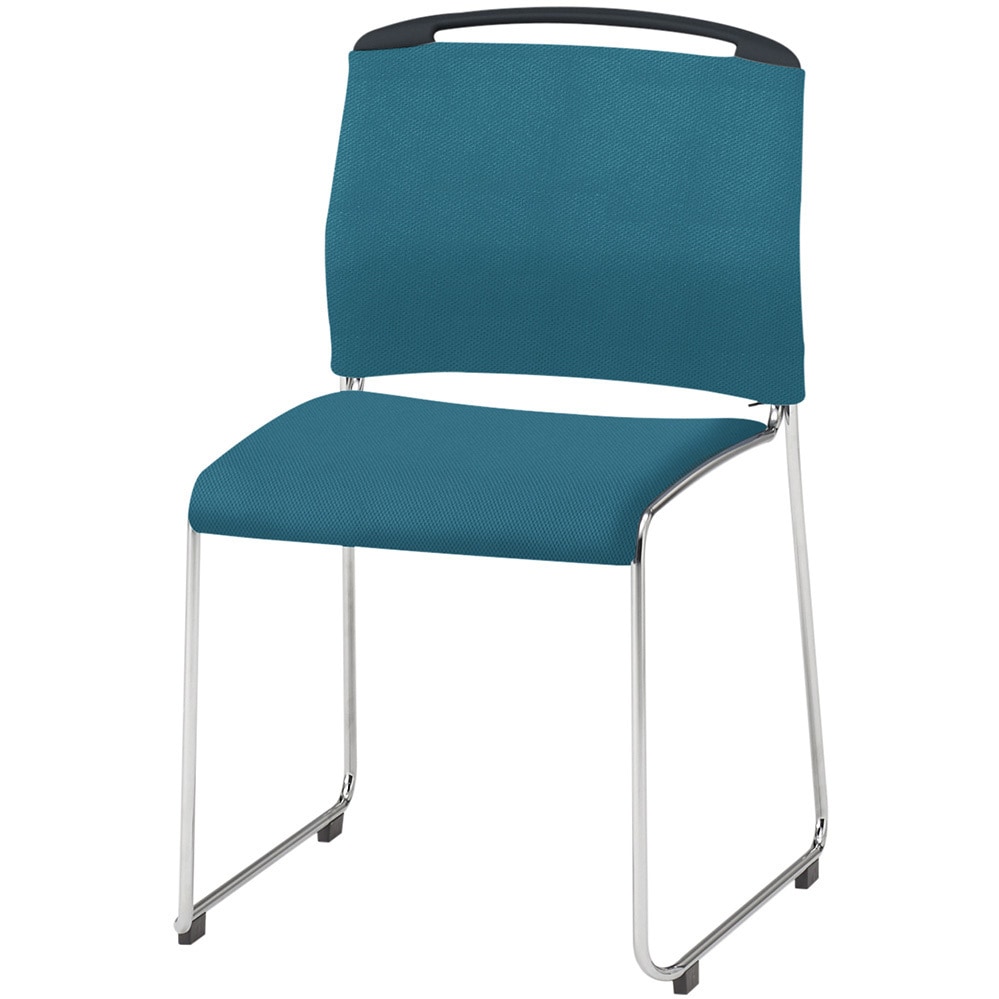 KLU-110PVZ9T1A3 U-1チェア ループ脚 クロスバック PV張地<配送時組立サービス付> イトーキ 高さ786mm幅470mm奥行570mm  KLU-110PVZ9T1A3