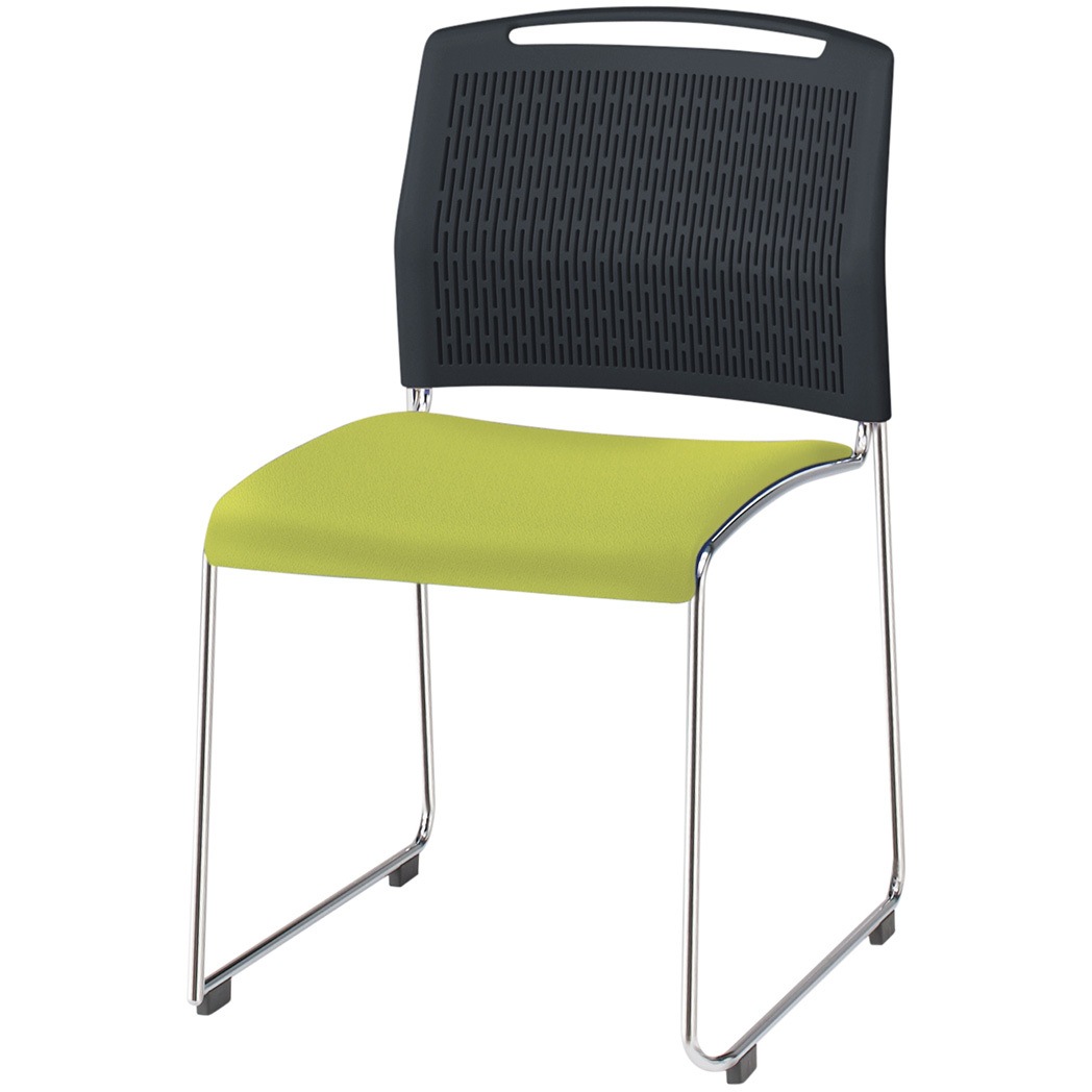 KLU-100PVZ9T1Q6 U-1チェア ループ脚 樹脂メッシュバック PV張地<配送時組立サービス付> イトーキ 高さ786mm幅470mm奥行570mm  KLU-100PVZ9T1Q6