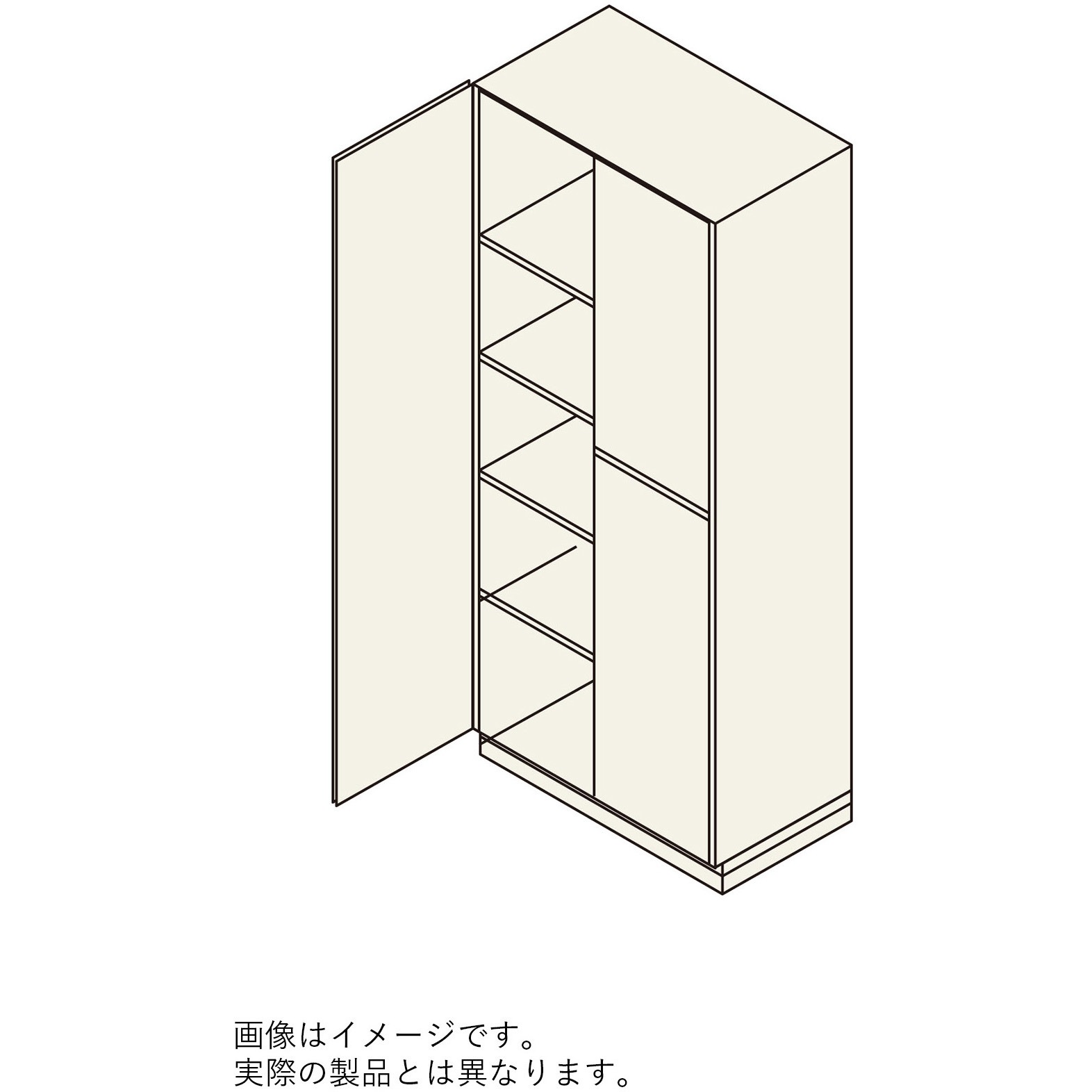 HXW-A188HS-51 XWシリーズ 両開書庫ハイタイプ<配送時組立サービス付> イトーキ オークダークブラウン色 棚板(4枚)付仕様 高さ1850mm幅800mm奥行450mm  HXW-A188HS-51