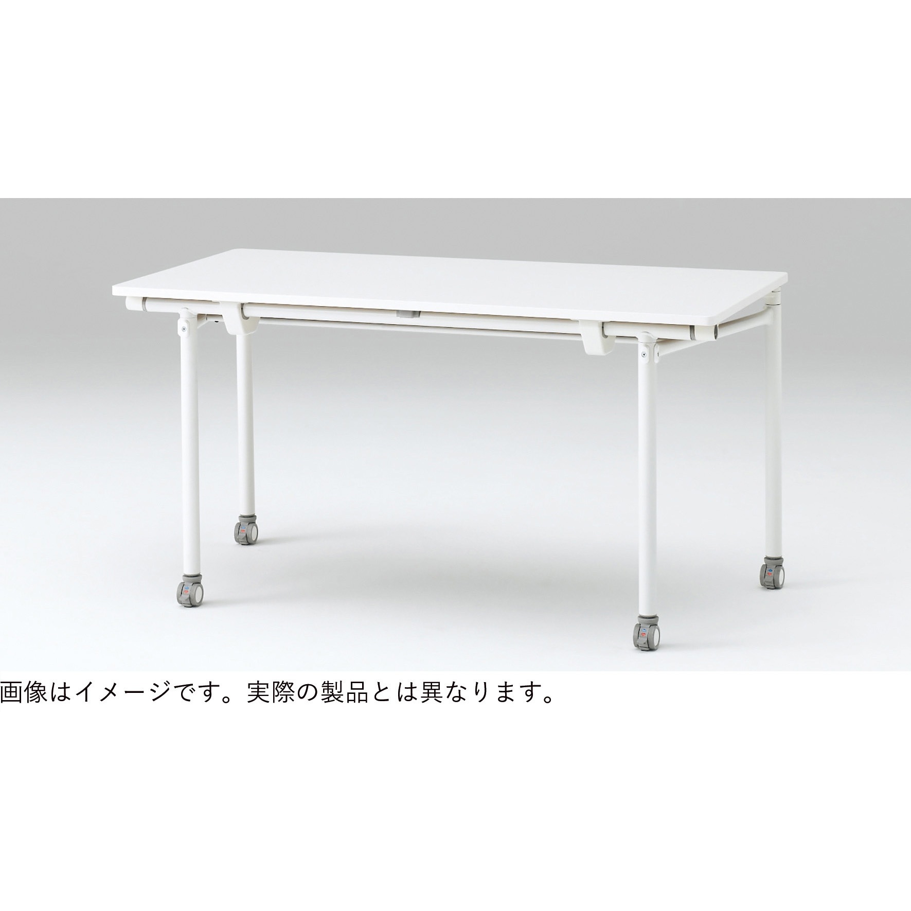 AFF-1206HNCL1TX アクティブフィールド 折りたたみテーブル 角型<配送時組立サービス付> イトーキ メラミン化粧板 ブラック 高さ720mm幅1200mm奥行600mm  AFF-1206HNCL1TX