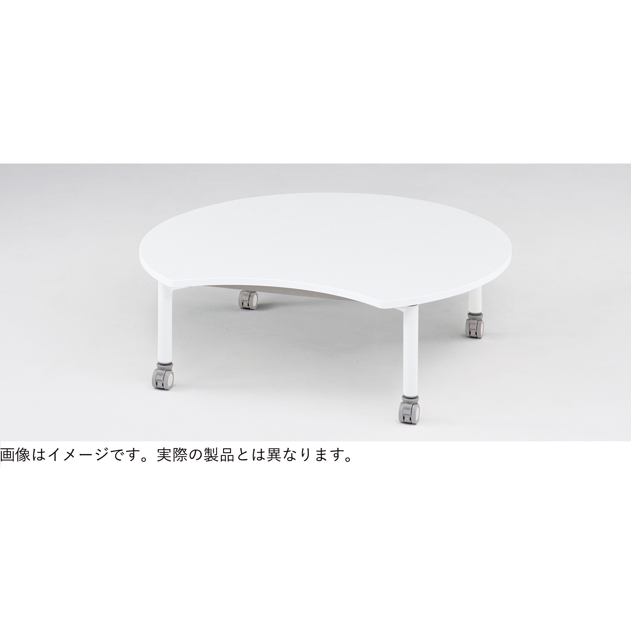 SDAF-1093A-92 アクティブフィールドSC アップル型テーブル<配送時組立サービス付> イトーキ 幅1050mm メラミン化粧板 ホワイトオークM色 高さ300mm奥行956mm  SDAF-1093A-92
