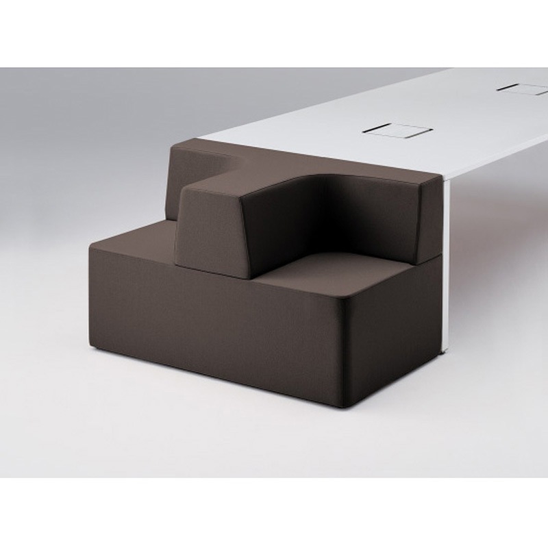 JP-1207S-H4 アクトリンク エンドソファ D1200用<配送時組立サービス付> イトーキ カシューブラウン色 高さ720mm奥行700mm  JP-1207S-H4