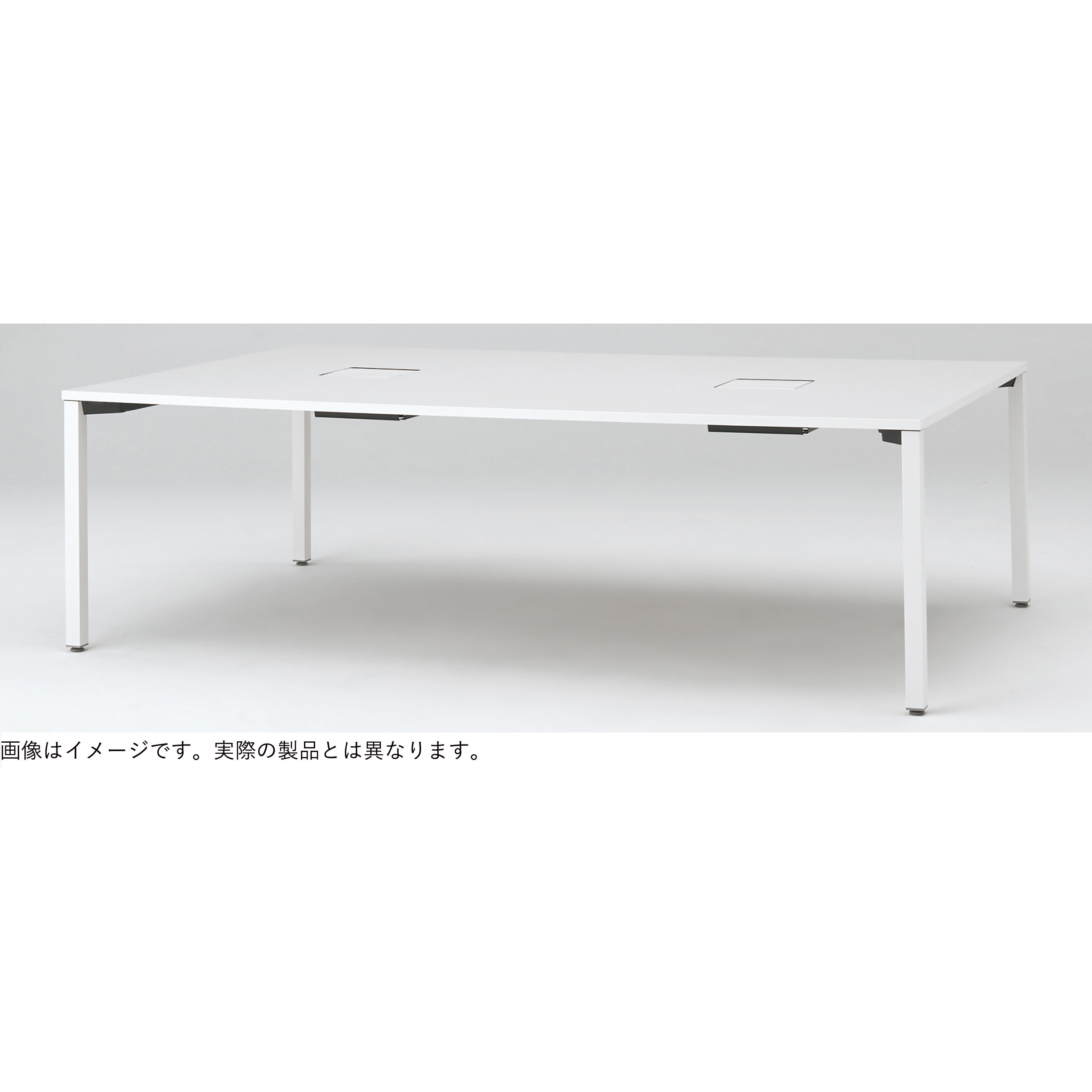 JP-2414HWC1-TM アクトリンク グループテーブル 角形ロング キャスター脚<配送時組立サービス付> イトーキ メラミン化粧板 高さ720mm幅2400mm奥行1400mm  JP-2414HWC1-TM