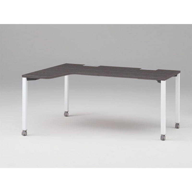 JP-6274KLWC-WR アクトリンク パーソナルテーブル 90度オペレーション(7/4) 左凸 キャスター脚<配送時組立サービス付> 1台 イトーキ 【通販モノタロウ】