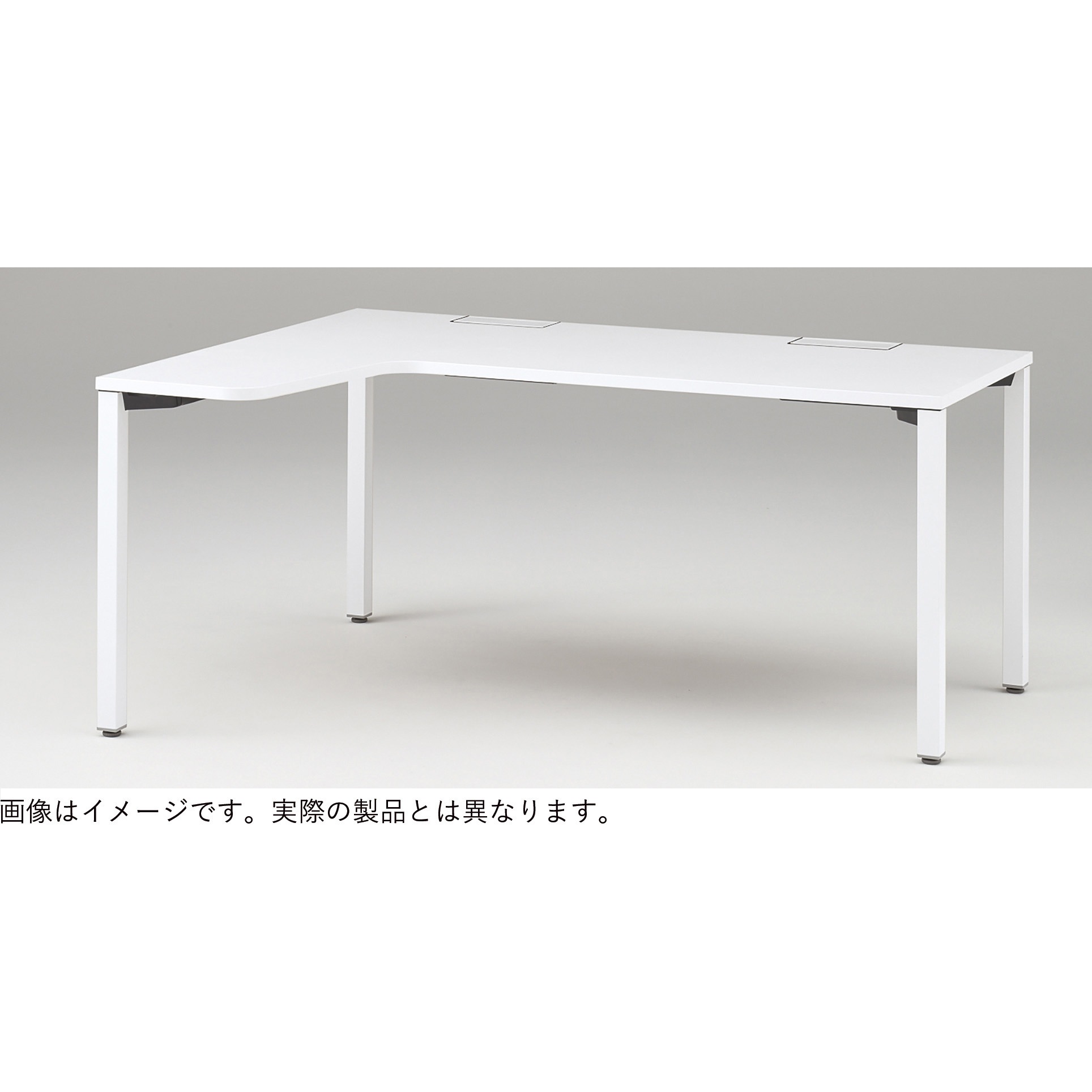 JP-6274KRWC-TX アクトリンク パーソナルテーブル 90度オペレーション(7/4) 右凸 キャスター脚<配送時組立サービス付> 1台 イトーキ 【通販モノタロウ】