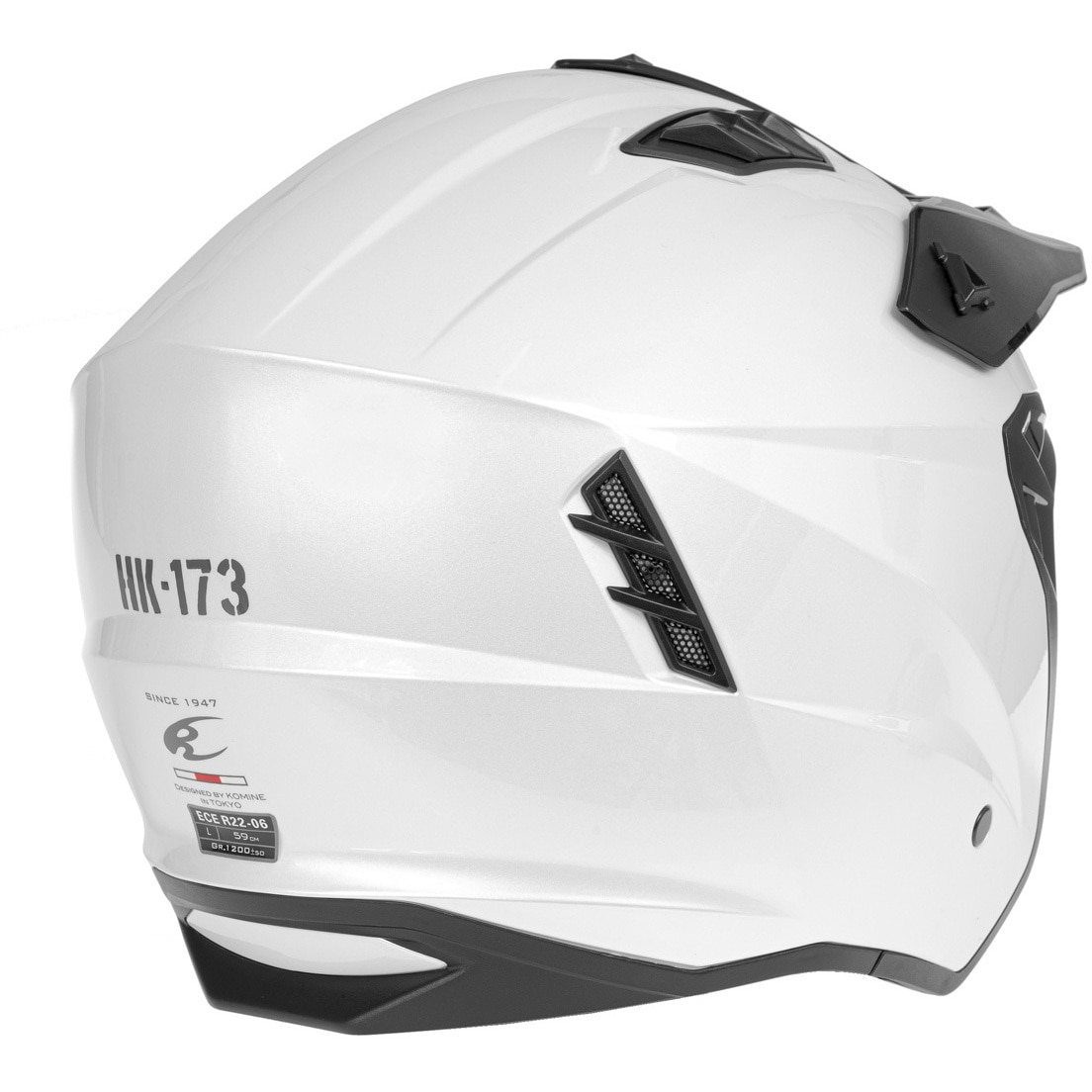 01-173/WHT/XL HK-173 ストリートジェットヘルメット コミネ サイズXL