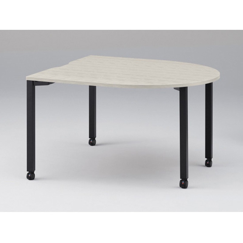 JPM-1414RNC-TH アクトリンク ミーティングテーブル 片アール型 配線キャップなし キャスター脚 W1400<配送時組立サービス付> 1台 イトーキ 【通販モノタロウ】