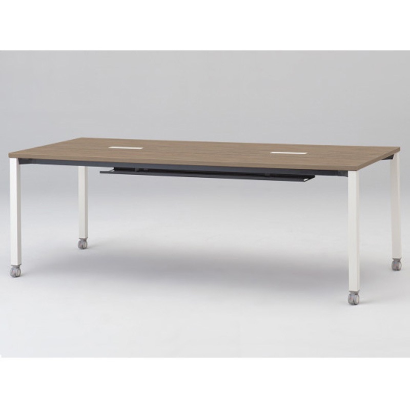 JPM-2109HWC-WM アクトリンク ミーティングテーブル 角型 配線キャップ付 キャスター脚 W2100<配送時組立サービス付> 1台 イトーキ 【通販モノタロウ】