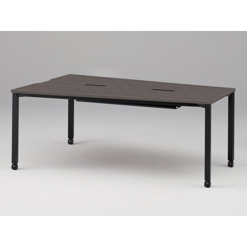 JPM-2412TWC-TR アクトリンク ミーティングテーブル 台形型 配線キャップ付 キャスター脚 W2400<配送時組立サービス付> 1台 イトーキ 【通販モノタロウ】