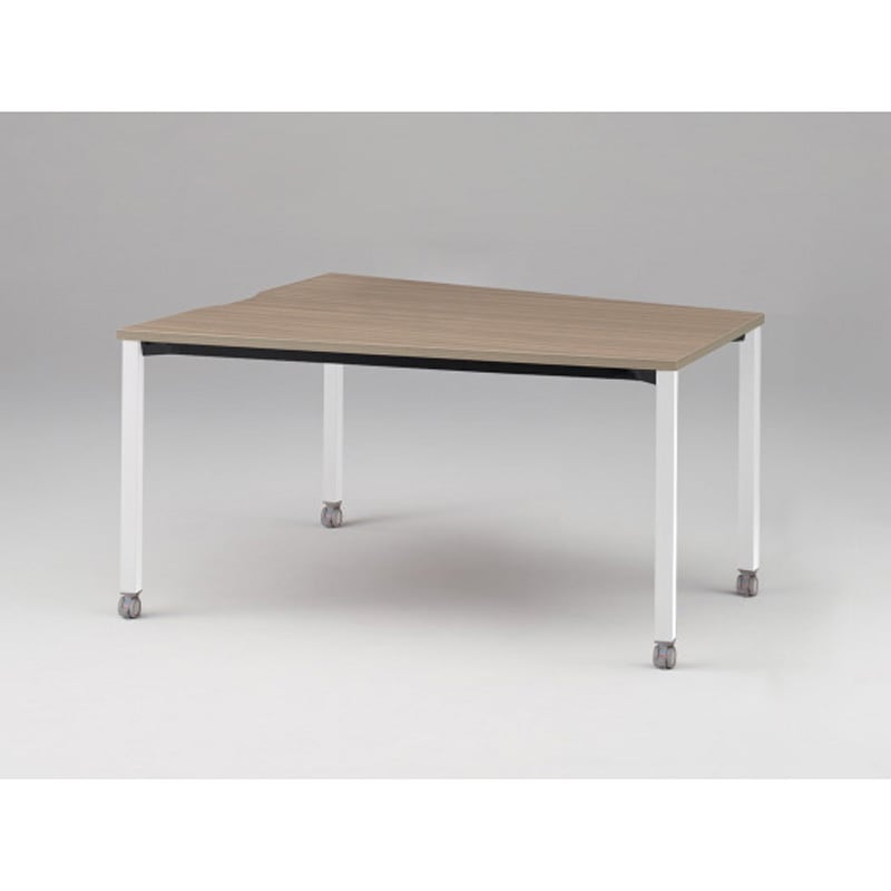 JPM-1812TNC-WM アクトリンク ミーティングテーブル 台形型 配線キャップなし キャスター脚 W1800<配送時組立サービス付> 1台 イトーキ 【通販モノタロウ】