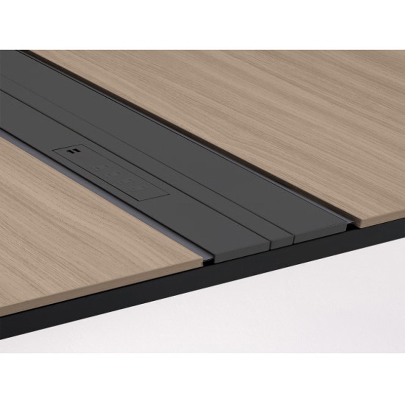 JVBA-30DCP4-T1 アフィーノ ダクトカバー 電源×4口コンセント両面タイプ W3000<配送時組立サービス付> イトーキ 高さ25mm幅1500mm奥行180mm  JVBA-30DCP4-T1