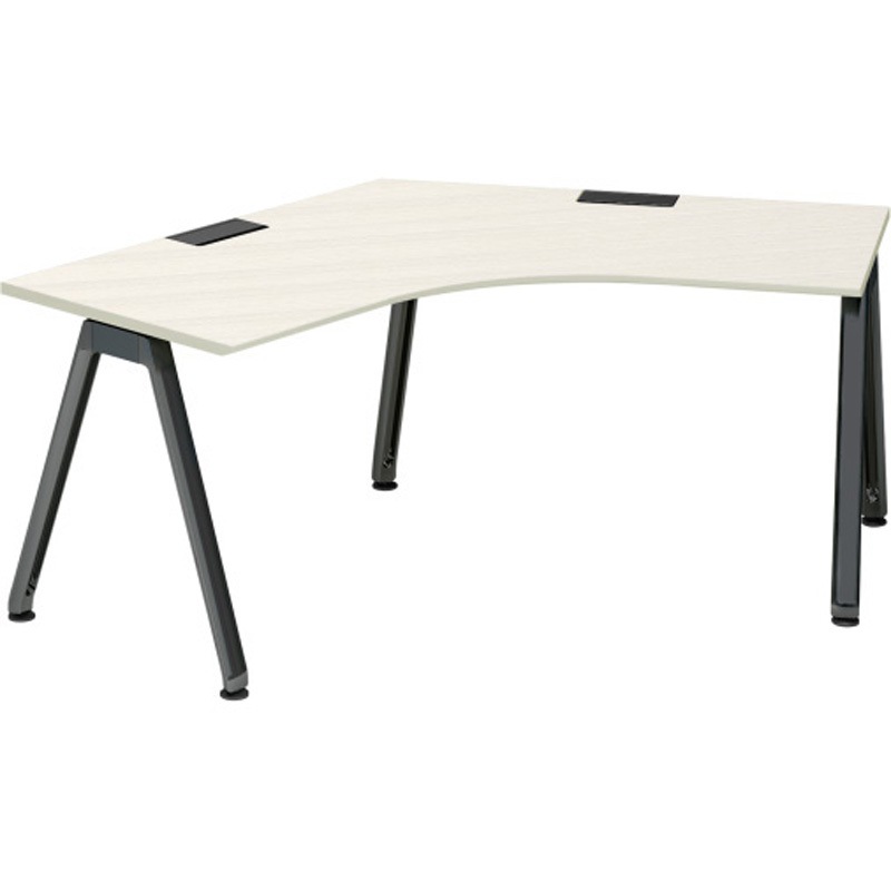 JVD-2277SWTN-TH アフィーノ パーソナルデスク 120度オペレーション  アルミ塗装脚<配送時組立サービス付> 1台 イトーキ 【通販モノタロウ】