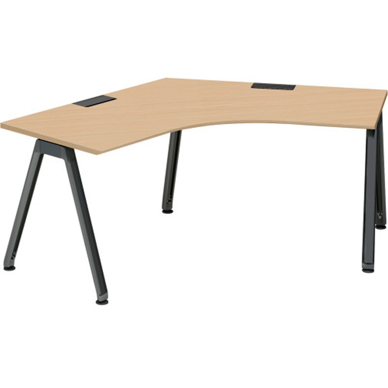 JVD-2277SWTN-TX アフィーノ パーソナルデスク 120度オペレーション  アルミ塗装脚<配送時組立サービス付> 1台 イトーキ 【通販モノタロウ】 119,900円