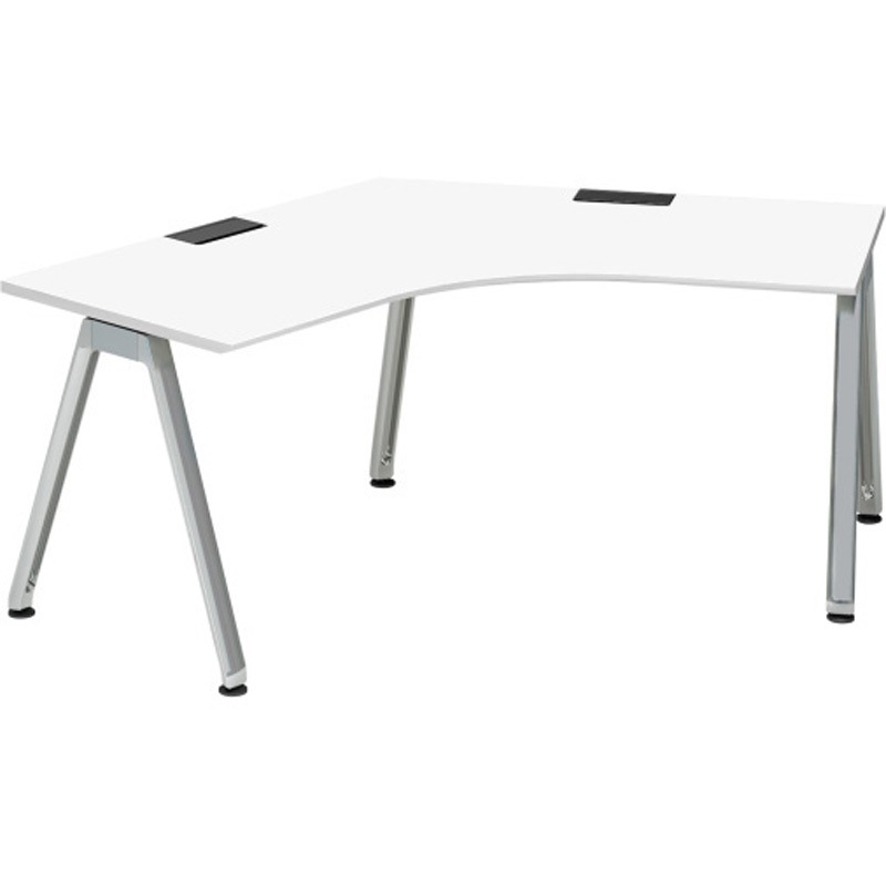 JVD-2277SWPN-PL アフィーノ パーソナルデスク 120度オペレーション  アルミミラー脚<配送時組立サービス付> 1台 イトーキ 【通販モノタロウ】