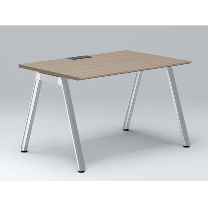 JVD-1208HWPN-PM アフィーノ パーソナルデスク 角型 アルミミラー脚 1200×800<配送時組立サービス付> イトーキ 高さ720mm  JVD-1208HWPN-PM