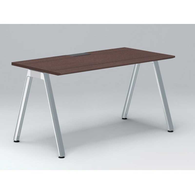 JVD-1407HWPN-PY アフィーノ パーソナルデスク 角型 アルミミラー脚 1400×700<配送時組立サービス付> イトーキ 高さ720mm  JVD-1407HWPN-PY