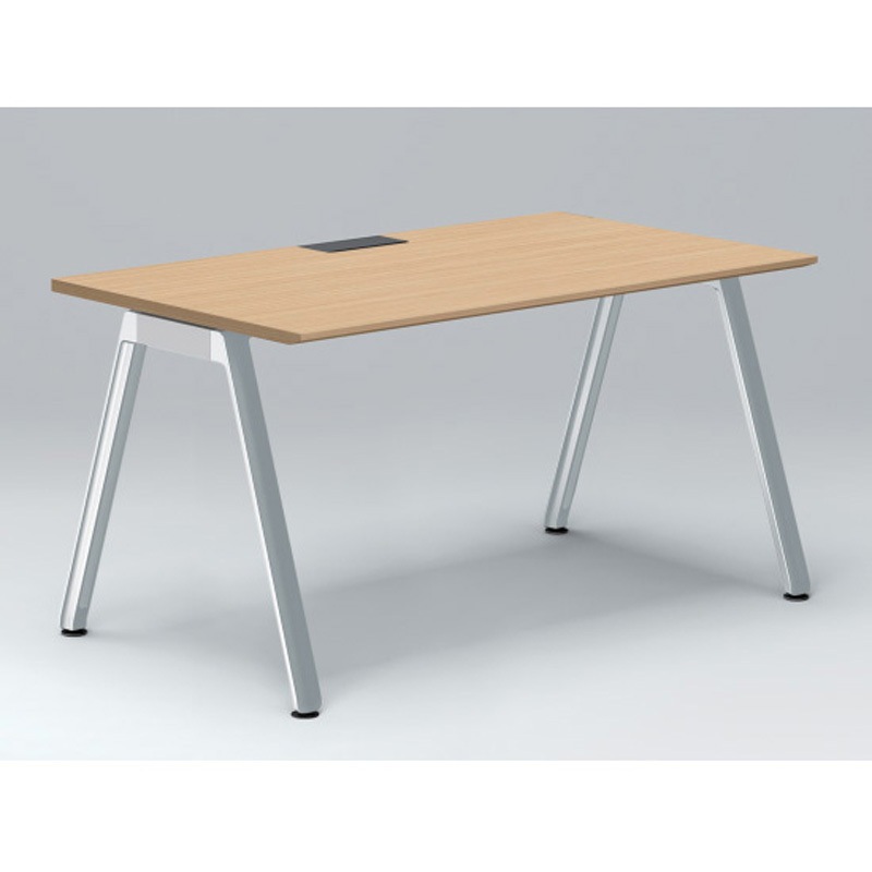 JVD-1408HWPN-PX アフィーノ パーソナルデスク 角型 アルミミラー脚 1400×800<配送時組立サービス付> イトーキ 高さ720mm  JVD-1408HWPN-PX