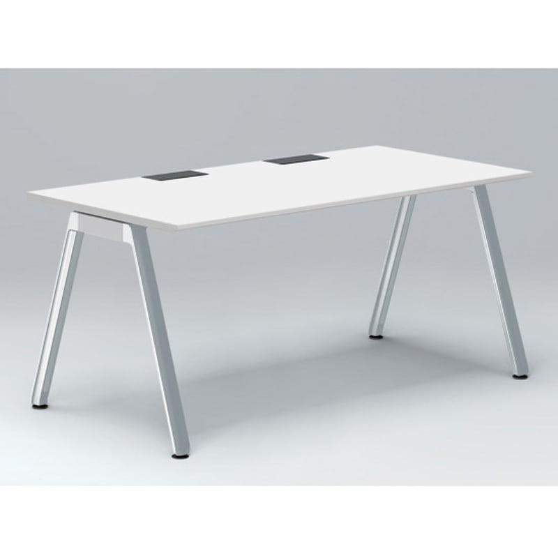 JVD-1608HWPN-PL アフィーノ パーソナルデスク 角型 アルミミラー脚 1600×800<配送時組立サービス付> イトーキ 高さ720mm  JVD-1608HWPN-PL