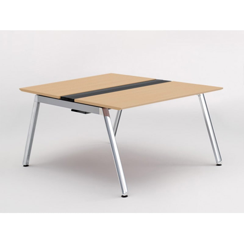 JVB-1214GEPN-PX アフィーノ ワークベンチ 両面タイプ 単独型 アルミミラー脚 W1200×D1400<配送時組立サービス付> 1台 イトーキ 【通販モノタロウ】