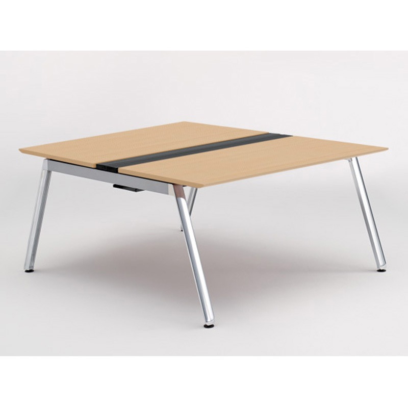 JVB-1416GEPN-PX アフィーノ ワークベンチ 両面タイプ 単独型 アルミミラー脚 W1400×D1600<配送時組立サービス付> 1台 イトーキ 【通販モノタロウ】