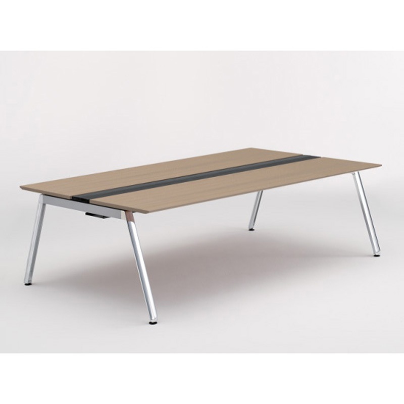 JVB-2414GEPN-PM アフィーノ ワークベンチ 両面タイプ 単独型 アルミミラー脚 W2400×D1400<配送時組立サービス付> 1台 イトーキ 【通販モノタロウ】