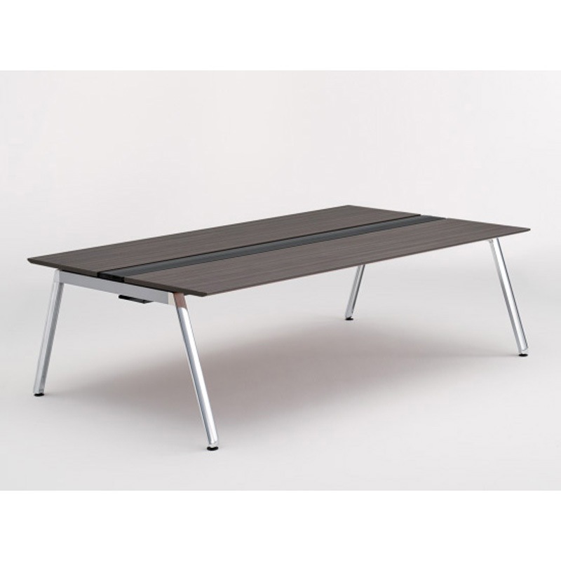 JVB-2414GEPN-PR アフィーノ ワークベンチ 両面タイプ 単独型 アルミミラー脚 W2400×D1400<配送時組立サービス付> 1台 イトーキ 【通販モノタロウ】