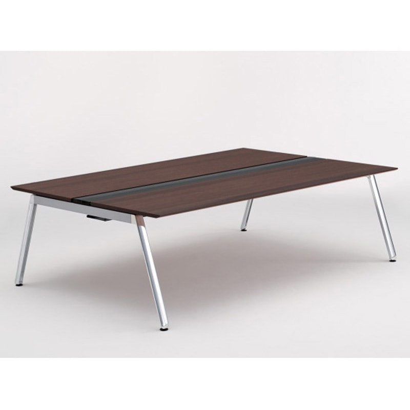 JVB-2416GEPN-PY アフィーノ ワークベンチ 両面タイプ 単独型 アルミミラー脚 W2400×D1600<配送時組立サービス付> 1台 イトーキ 【通販モノタロウ】