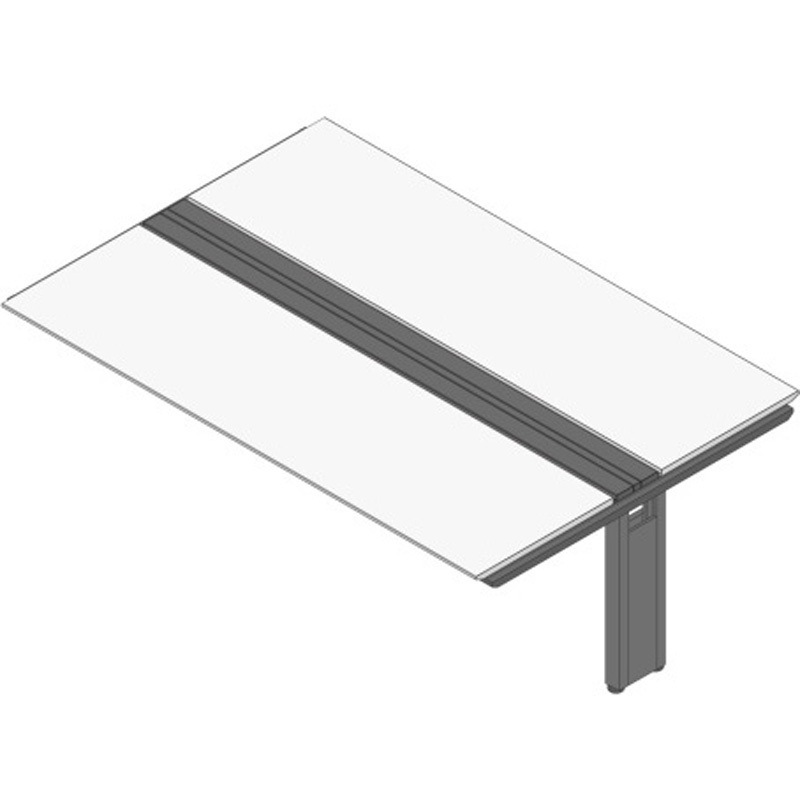 JVB-2414TEN-PL アフィーノ ワークベンチ 両面タイプ 連増セット アルミミラー脚 W2400×D1400<配送時組立サービス付> 1台 イトーキ 【通販モノタロウ】