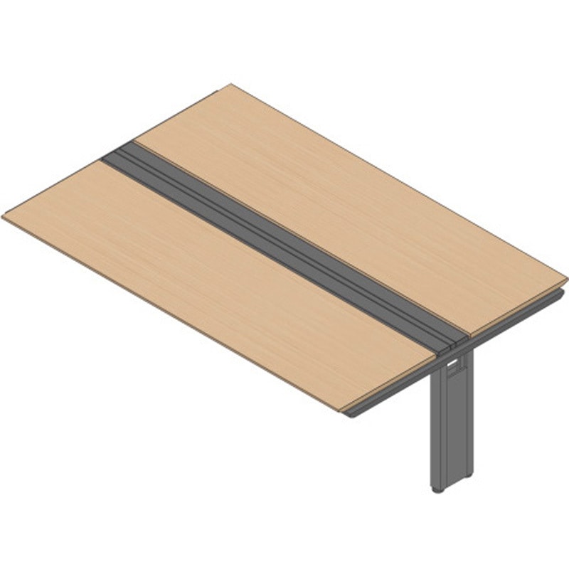 JVB-2414TEN-PX アフィーノ ワークベンチ 両面タイプ 連増セット アルミミラー脚 W2400×D1400<配送時組立サービス付> 1台 イトーキ 【通販モノタロウ】