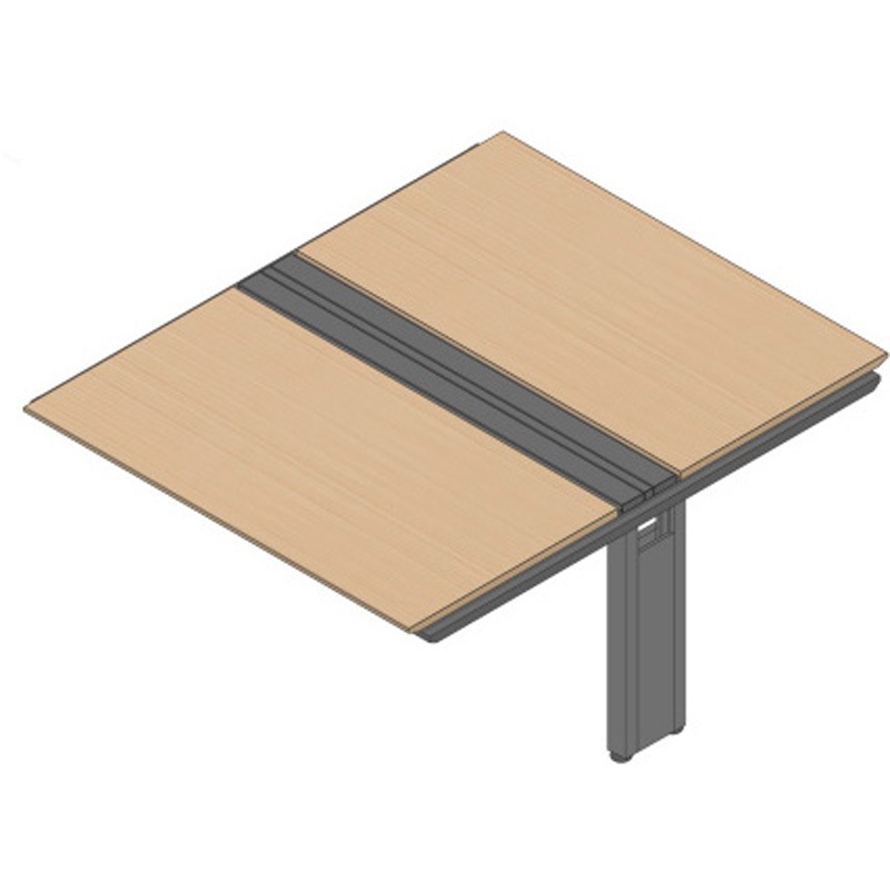 JVB-1516TEN-TX アフィーノ ワークベンチ 両面タイプ 連増セット アルミ塗装脚 W1500×D1600<配送時組立サービス付> 1台 イトーキ 【通販モノタロウ】