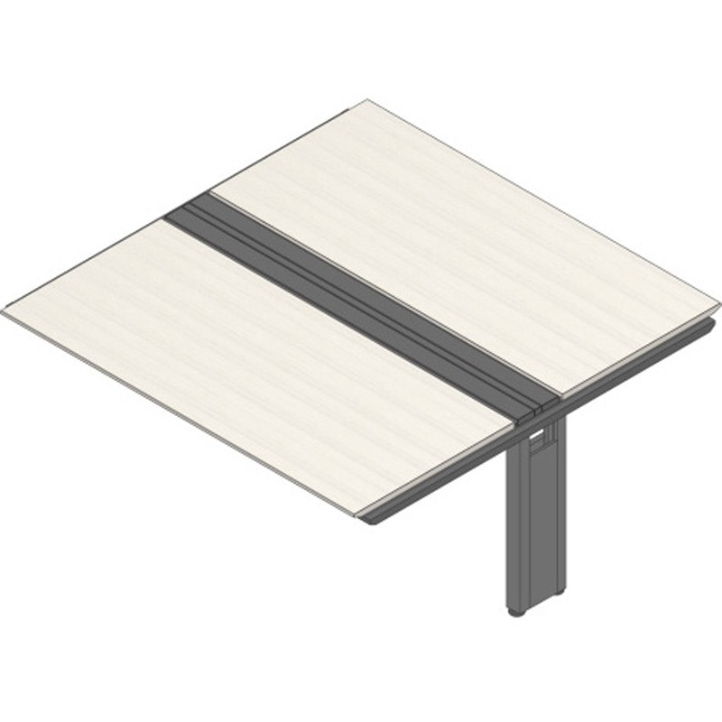 JVB-1816TEN-TH アフィーノ ワークベンチ 両面タイプ 連増セット アルミ塗装脚 W1800×D1600<配送時組立サービス付> 1台 イトーキ 【通販モノタロウ】