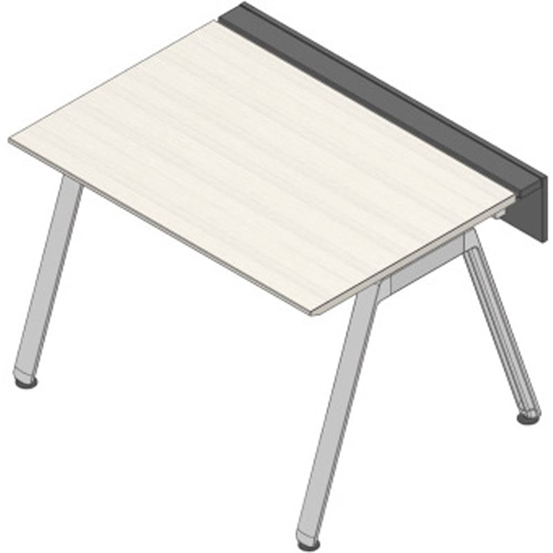 JVB-1208GLPN-PH アフィーノ ワークベンチ 片面タイプ 単独型 アルミミラー脚 W1200×D800<配送時組立サービス付> 1台 イトーキ 【通販モノタロウ】