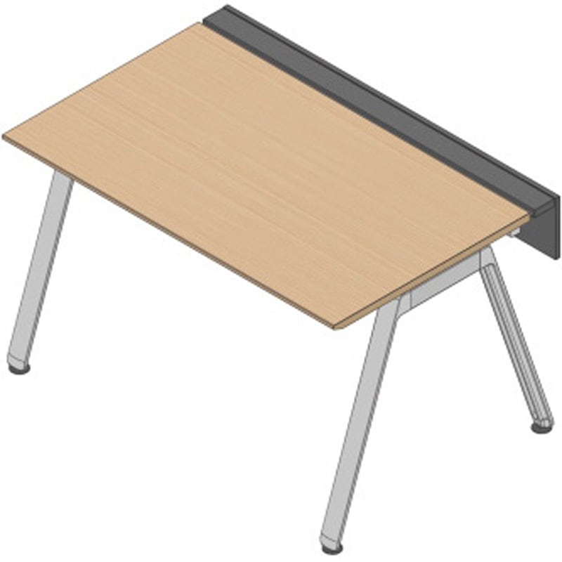 JVB-1408GLPN-PX アフィーノ ワークベンチ 片面タイプ 単独型 アルミミラー脚 W1400×D800<配送時組立サービス付> 1台 イトーキ 【通販モノタロウ】