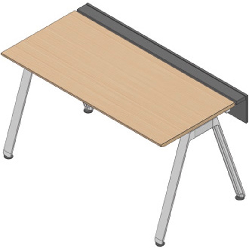 JVB-1507GLPN-PX アフィーノ ワークベンチ 片面タイプ 単独型 アルミミラー脚 W1500×D700<配送時組立サービス付> 1台 イトーキ 【通販モノタロウ】