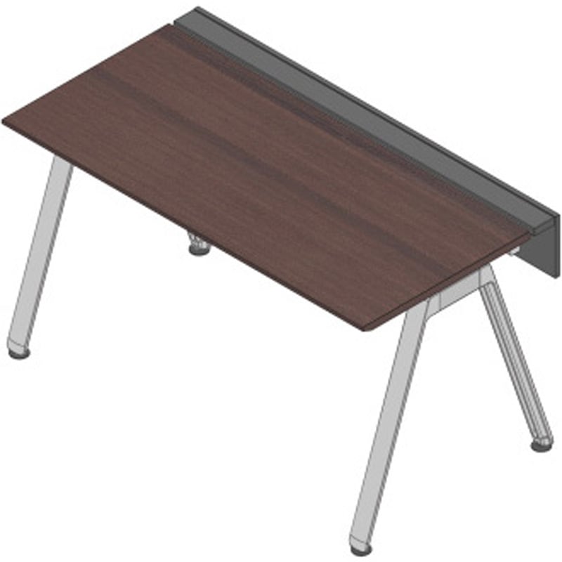 JVB-1507GLPN-PY アフィーノ ワークベンチ 片面タイプ 単独型 アルミミラー脚 W1500×D700<配送時組立サービス付> 1台 イトーキ 【通販モノタロウ】