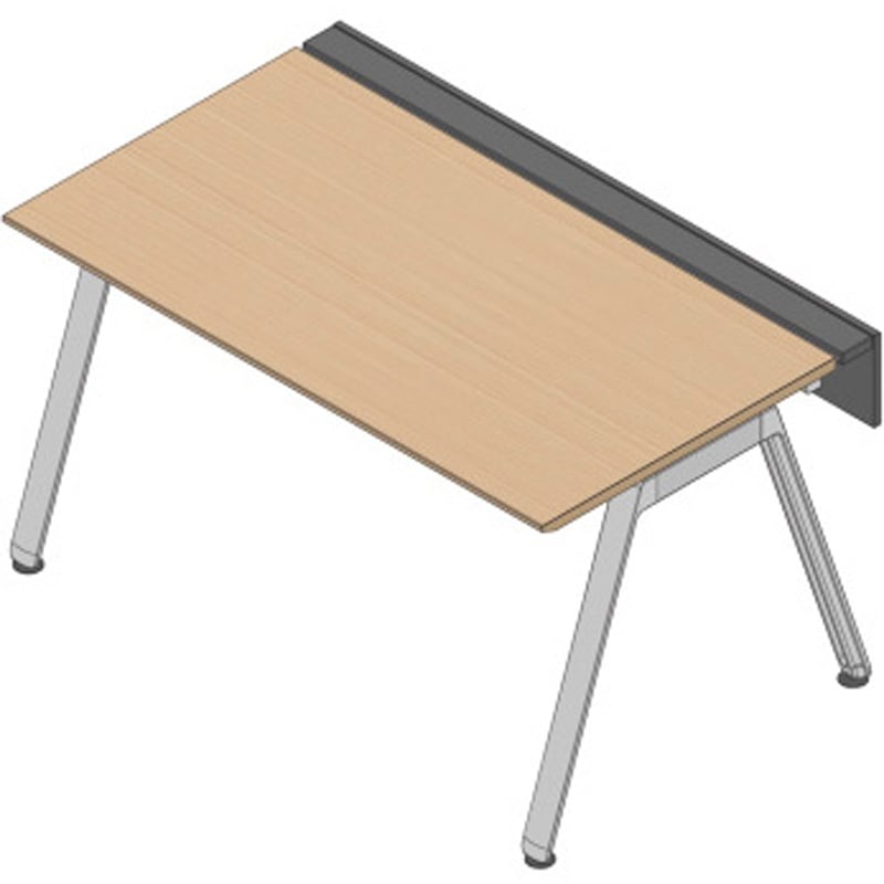 JVB-1508GLPN-PX アフィーノ ワークベンチ 片面タイプ 単独型 アルミミラー脚 W1500×D800<配送時組立サービス付> 1台 イトーキ 【通販モノタロウ】