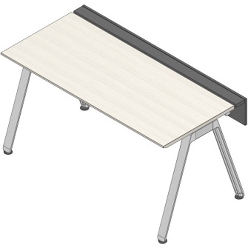 JVB-1607GLPN-PH アフィーノ ワークベンチ 片面タイプ 単独型 アルミミラー脚 W1600×D700<配送時組立サービス付> 1台 イトーキ 【通販モノタロウ】