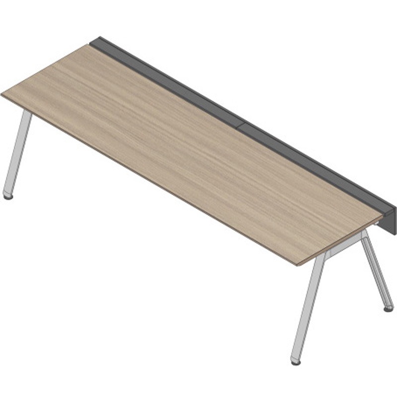 JVB-2808GLPN-PM アフィーノ ワークベンチ 片面タイプ 単独型 アルミミラー脚 W2800×D800<配送時組立サービス付> 1台 イトーキ 【通販モノタロウ】