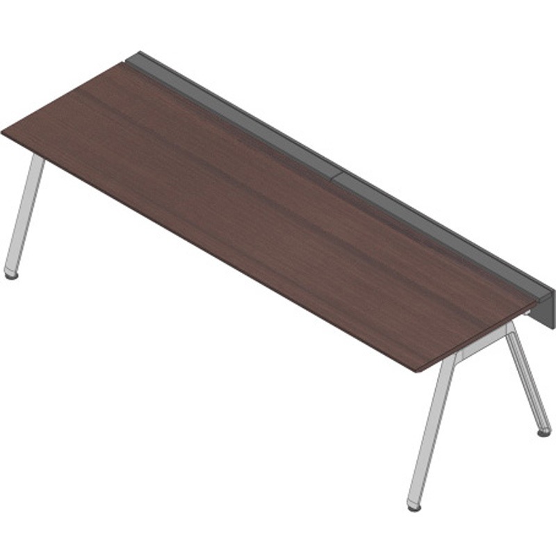 JVB-2808GLPN-PY アフィーノ ワークベンチ 片面タイプ 単独型 アルミミラー脚 W2800×D800<配送時組立サービス付> 1台 イトーキ 【通販モノタロウ】