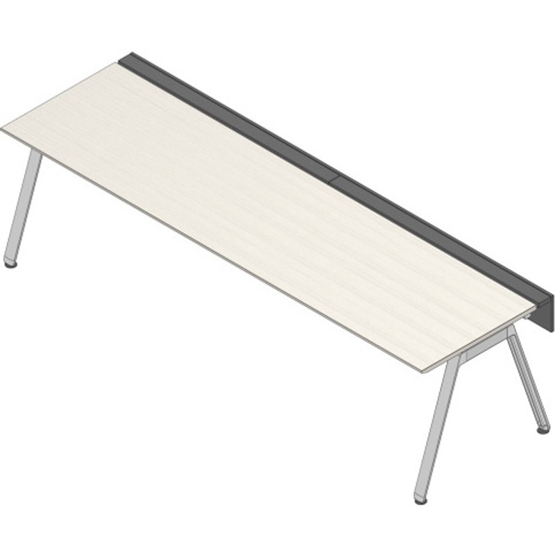 JVB-3008GLPN-PH アフィーノ ワークベンチ 片面タイプ 単独型 アルミミラー脚 W3000×D800<配送時組立サービス付> 1台 イトーキ 【通販モノタロウ】