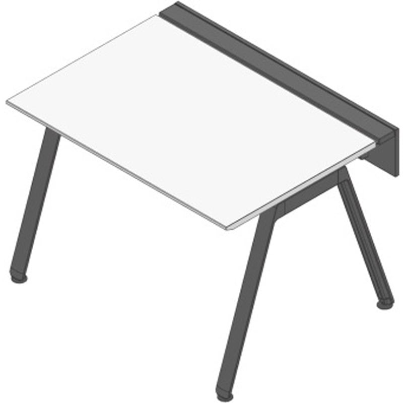 JVB-1208GLTN-TL アフィーノ ワークベンチ 片面タイプ 単独型 アルミ塗装脚 W1200×D800<配送時組立サービス付> 1台 イトーキ 【通販モノタロウ】