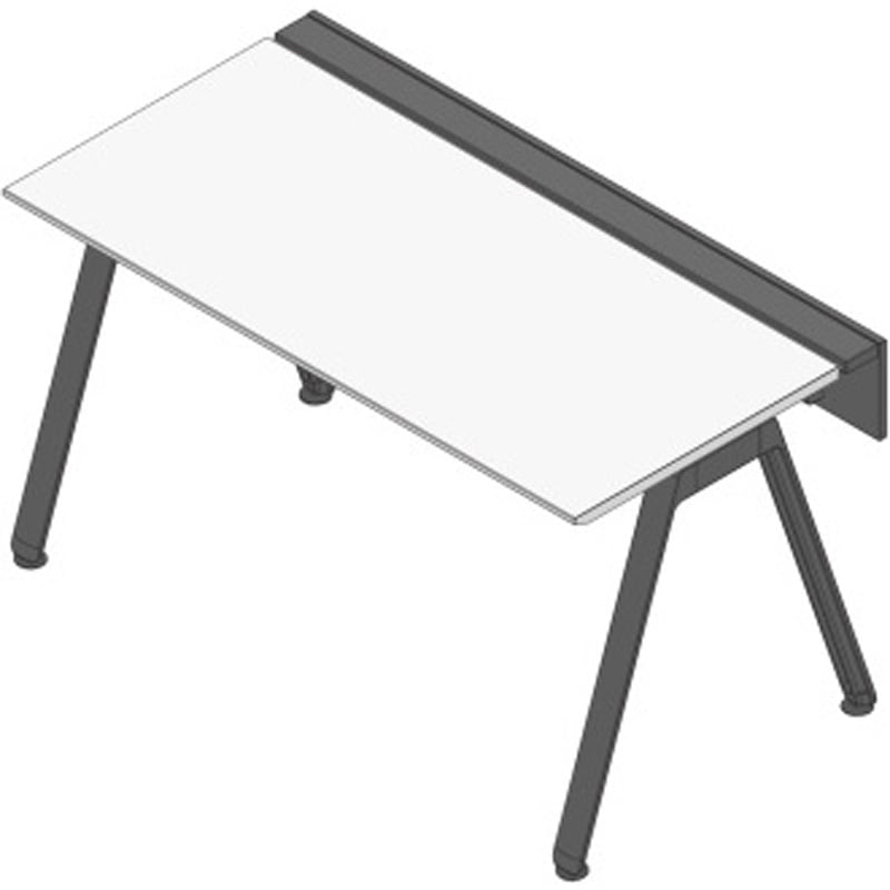 JVB-1507GLTN-TL アフィーノ ワークベンチ 片面タイプ 単独型 アルミ塗装脚 W1500×D700<配送時組立サービス付> 1台 イトーキ 【通販モノタロウ】